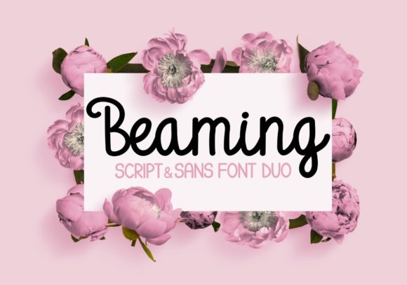 Beaming Duo: A Versatile Font for Creative Branding