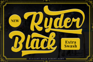 Black Ryder: A Bold Script Font for Editorial Charm
