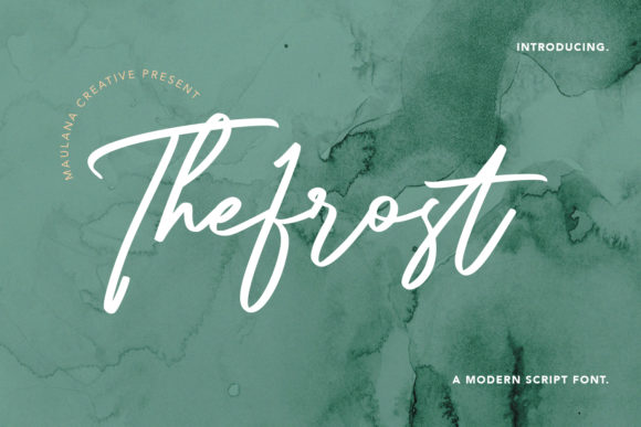 Bring Handcrafted Charm to Your Creations with The Frost Modern Script
