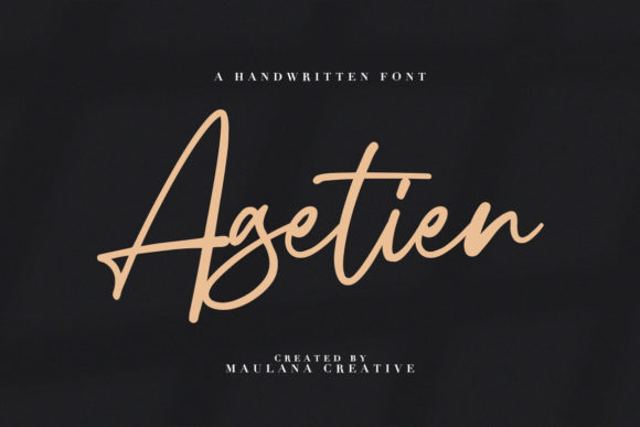 Discover Agetien: The Perfect Handwritten Font for Makers