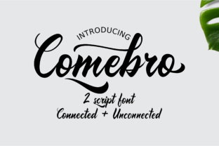Discover Comebro: A Playful Script Font for Editorial Charm