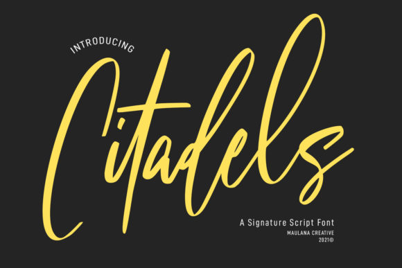 Discovering Citadels Signature Script: A Font for Editorial Charm