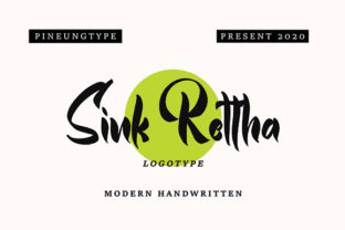 Enhance Your Brand with Sink Rettha, a Bold Script Font