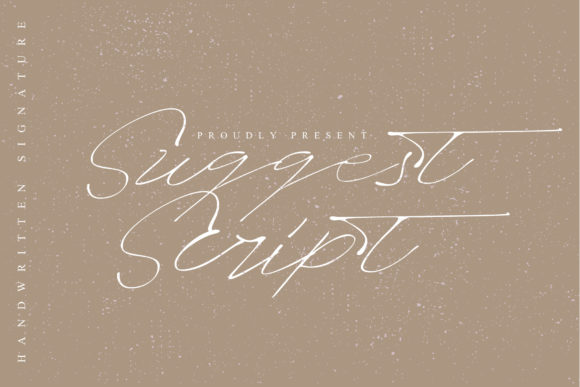 Enhance Your Editorial Design with Suggest Script Font