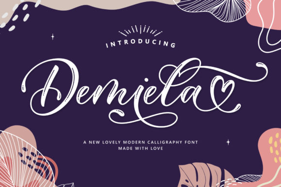 Experience Demiela Script: A Romantic and Sweet Typeface