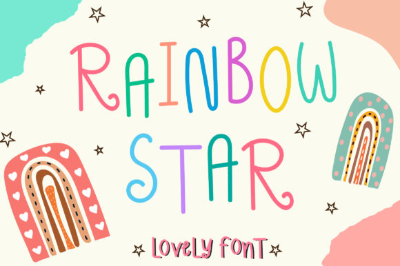Rainbow Star: A Charming Script Font for Crafters