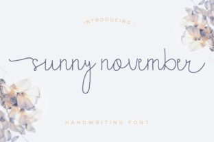 Sunny November: A Versatile Script Font for Crafters